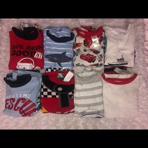 8 pairs of 5T boys pajamas
